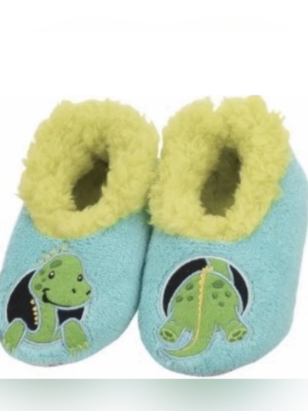 Snoozies Kids Dinosaur Slippers Non Skid Washable Plush Toddler Dino House Shoes